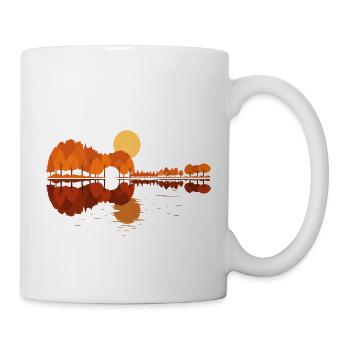 Akustikgitarre, Gitarre, Gitarrist, Musiker - Tasse - Weiß - Rechts