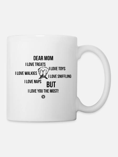 Dear Dog Mom Hundebesitzer Geschenk - Tasse - Weiß