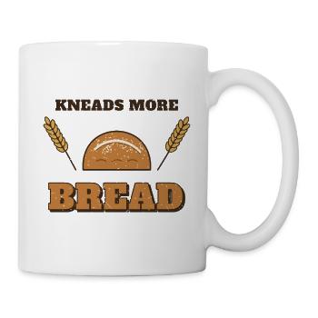 Knetet mehr Brot – Sauerteigbacker - Tasse - Weiß - Rechts