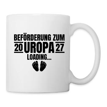 Beförderung zum Uropa 2027 Loading - Tasse - Weiß - Rechts