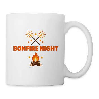 Bonfire Night Sparklers und Feuerholz-T-Shirt - Tasse - Weiß - Rechts