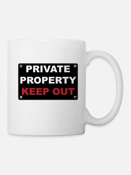 private property - Tasse - Weiß