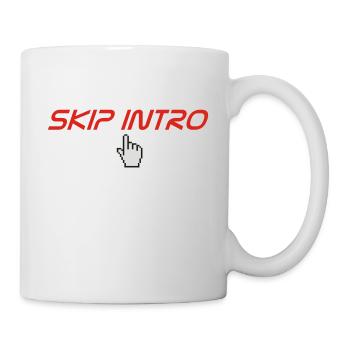 skip intro - Mug blanc - blanc - Droite