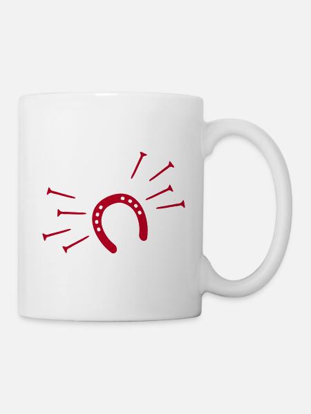 Hufeisen - Tasse - Weiß