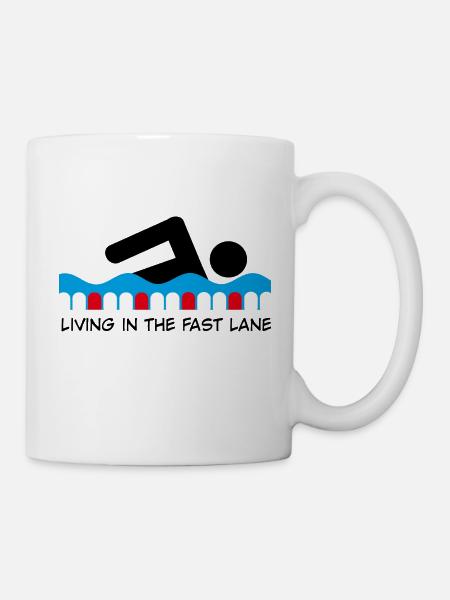 nager - Mug blanc - blanc