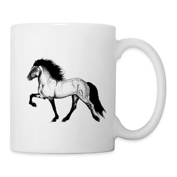 Tölter Illustration - Tasse - Weiß - Rechts