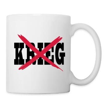 Gegen Krieg Antikrieg Peace - Tasse - Weiß - Rechts
