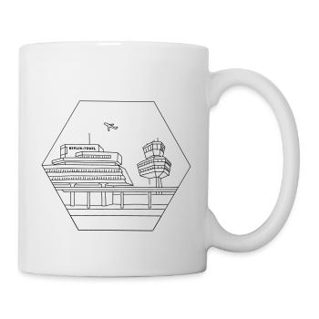 Flughafen Tegel in Berlin - Tasse - Weiß - Rechts