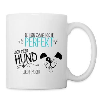 363 Mein Hund liebt mich - Tasse - Weiß - Rechts
