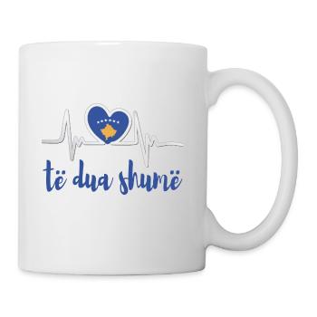albanisch kosovo albania shirt te dua shume - Tasse - Weiß - Rechts