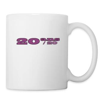 20 ans, 20 sur 20 - Mug blanc - blanc - Droite