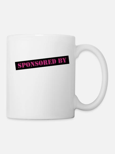 Sponsored by Who? - Tasse - Weiß