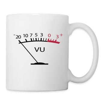 VU Meter Tontechnik Sound Produzent Lautstärke - Mug - white - Right
