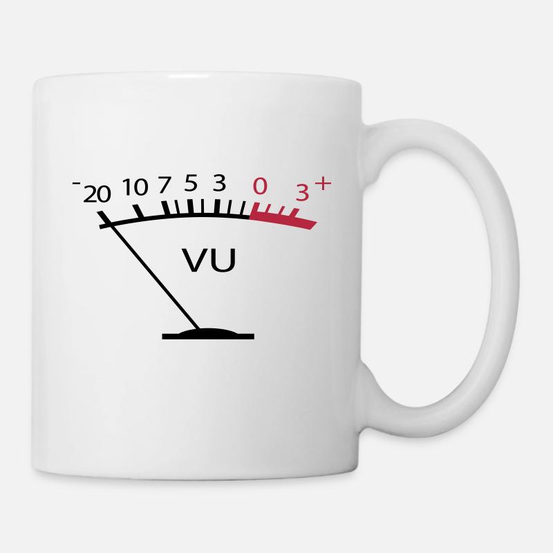 VU Meter Tontechnik Sound Produzent Lautstärke - Mug blanc - blanc