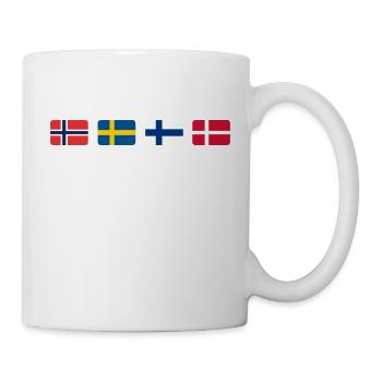 SCANDINAVIAN FLAGS - Mug - white - Right