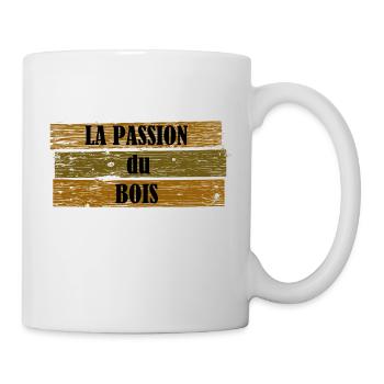 passion bois - Mug blanc - blanc - Droite