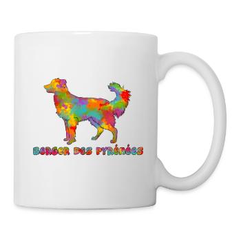 Shepherd of the Pyrenees Face Rase Multicolore - Mug - white - Right