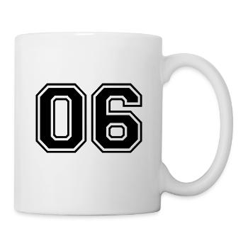 06 - Rugby style sport - Jersey Shirt Design - Mug blanc - blanc - Droite