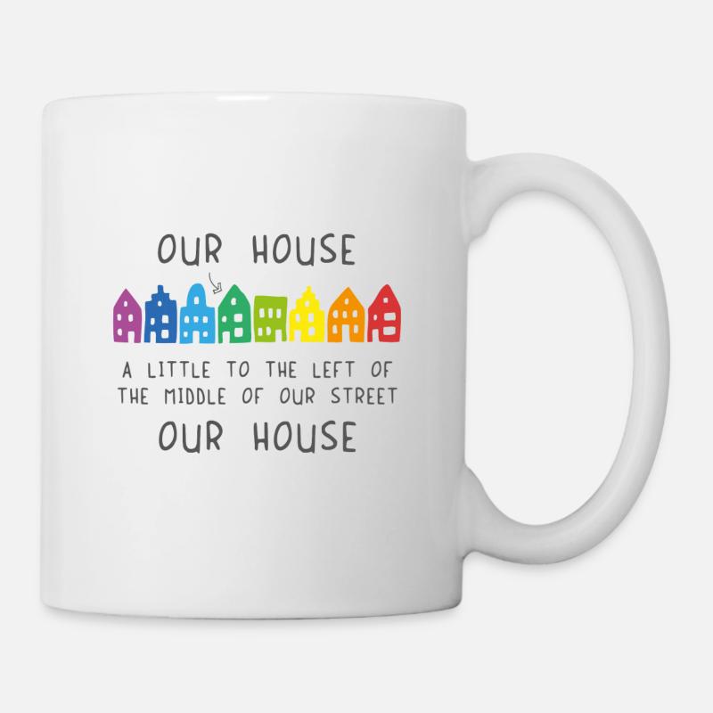 unser Haus - Tasse - Weiß
