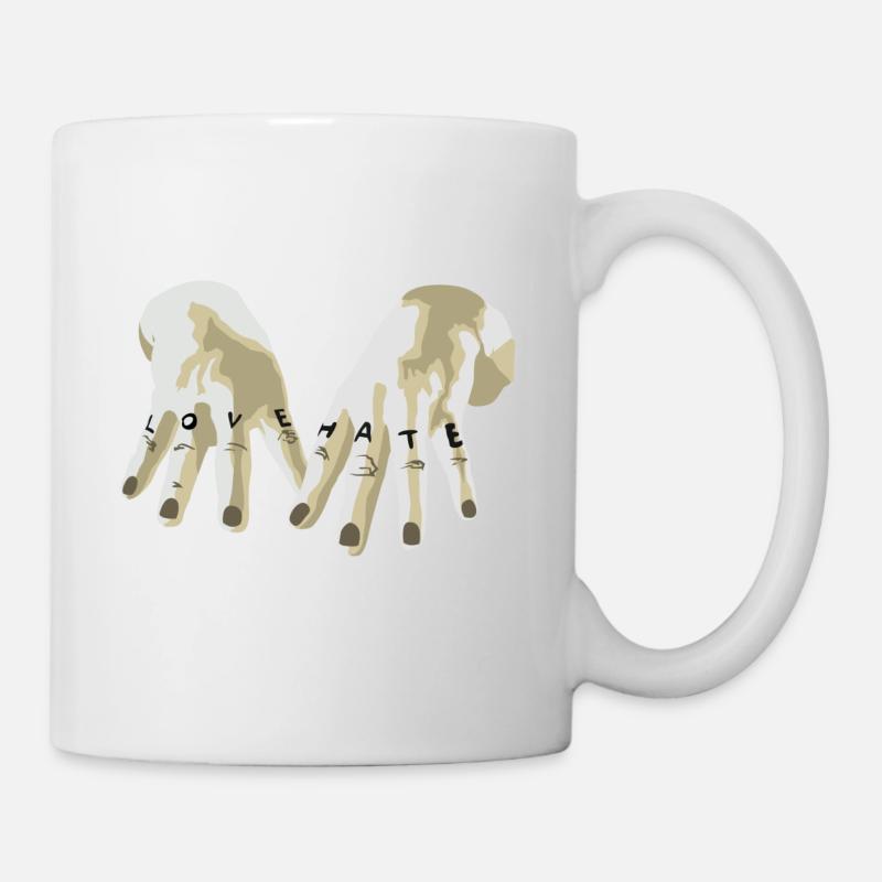 Love / Hate - Mug blanc - blanc