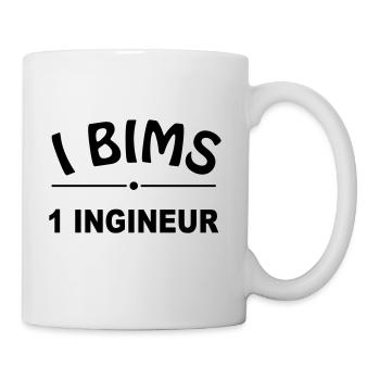I BIMS 1 INGINEUR - Tasse - Weiß - Rechts