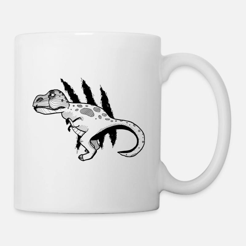 T-Rex - Tasse - Weiß