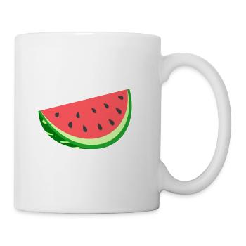 Wassermelone T-Shirt - Tasse - Weiß - Rechts
