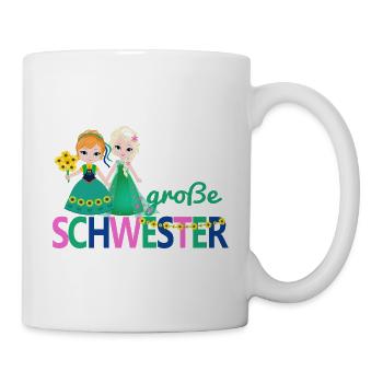 grande soeur fille bouquet - Mug blanc - blanc - Droite