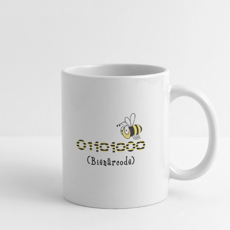 Binärcode Biene Code Informatik Geschenk Honig Tasse