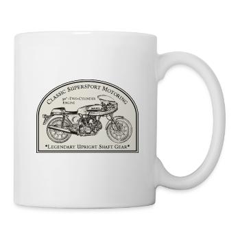 Auto-Moto classique Super Sport - Mug blanc - blanc - Droite