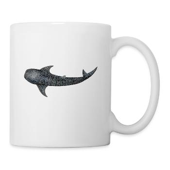 Requin baleine - Mug blanc - blanc - Droite