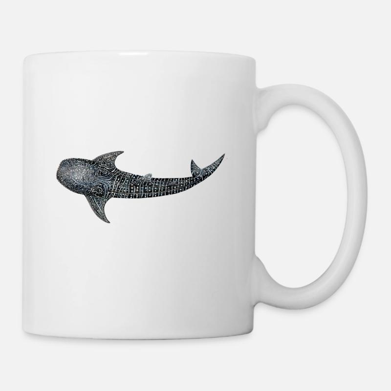 Requin baleine - Mug blanc - blanc