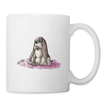Basset - Tasse - Weiß - Rechts