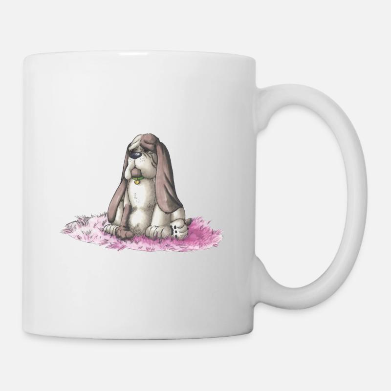 basset - Mug blanc - blanc