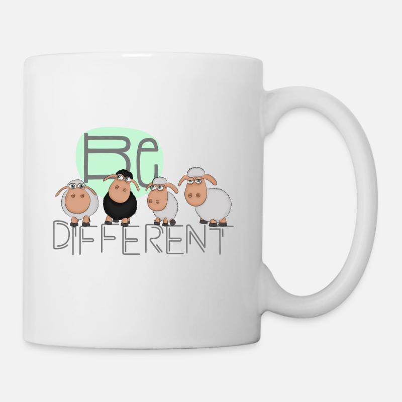 Be different: Besondere Schafe - lustiges Schaf - Tasse - Weiß