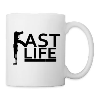 Fast Life - Tasse - Weiß - Rechts
