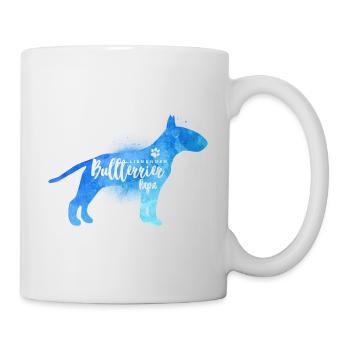 Liebender Bullterrier Papa - Tasse - Weiß - Rechts