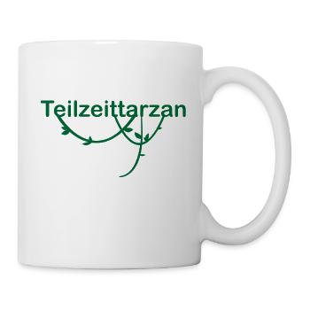 Teilzeittarzan mit Liane - Tasse - Weiß - Rechts