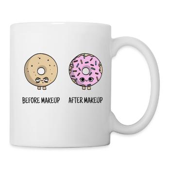süße Make-Up Donuts Geschenk - Tasse - Weiß - Rechts