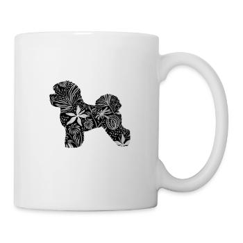 Flower Bichon Frize - Mug - white - Right