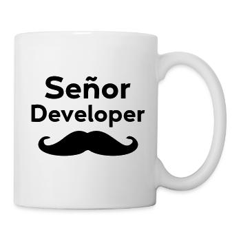 Señor - Développeur Senior - Mug blanc - blanc - Droite