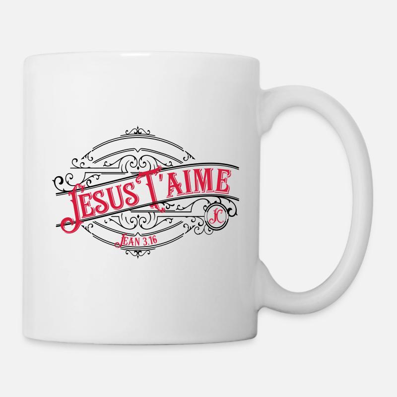 Jesus liebt dich - Tasse - Weiß