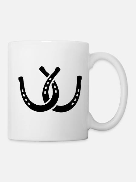 Fer à cheval - Mug blanc - blanc