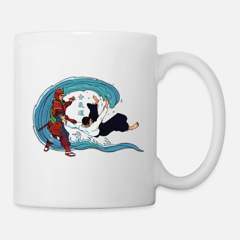 Mode de vie aïkido - Mug blanc - blanc