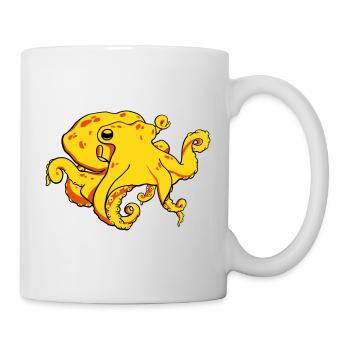 Pieuvre - Mug blanc - blanc - Droite