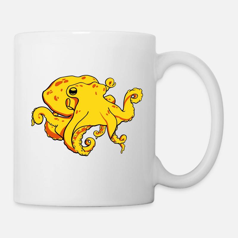 Krake - Tasse - Weiß