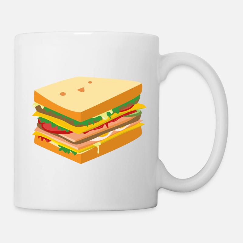 Süßes Sandwich - Tasse - Weiß