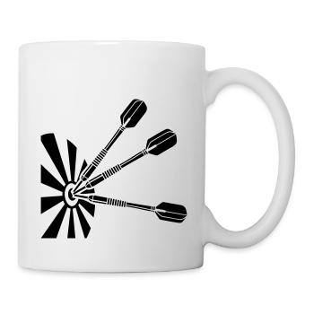 Triple Bullseye * darts Dartboard Dart - Mug - white - Right