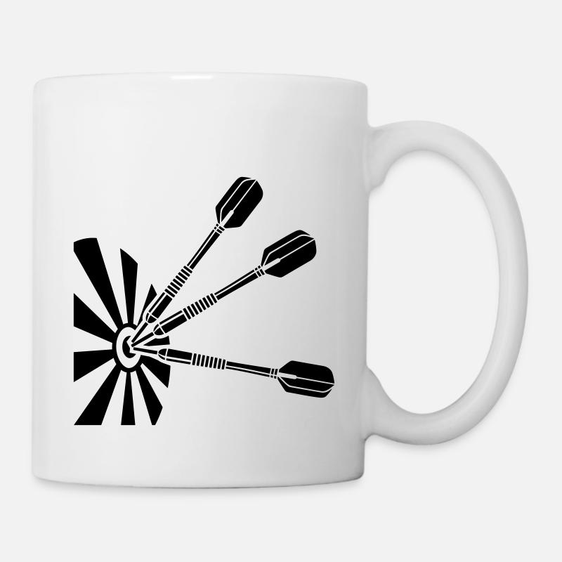 Dart Dartboard dartpfeile - Tasse - Weiß