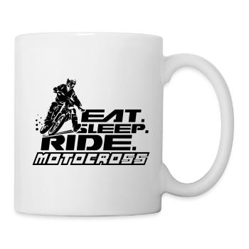 Eat Sleep Ride Motocross - Tasse - Weiß - Rechts